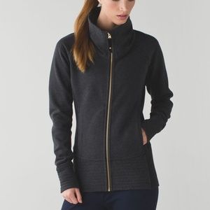 Lululemon - Radiant Jacket Heathered Black - Size 12